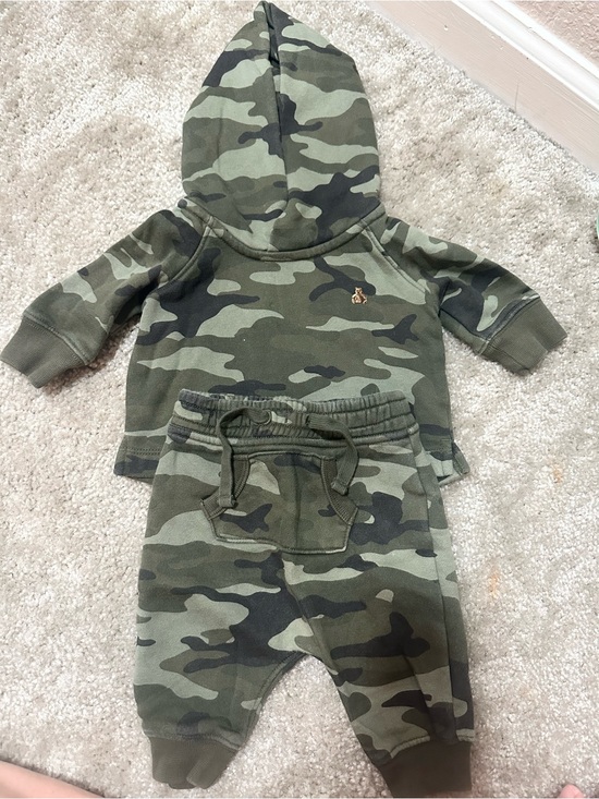 GAP Other - Baby Gap Camo Hoodie Sweatshirt with Marching Sweatpants 0-3 Months